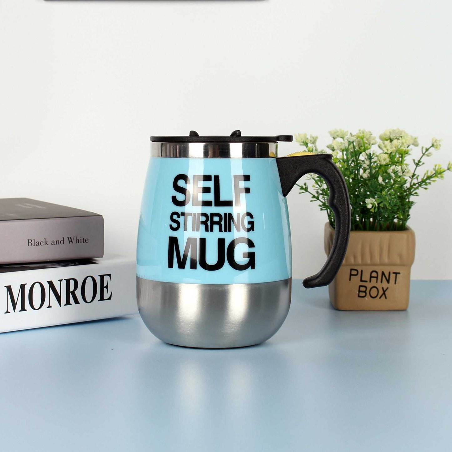 Sky Blue Self Stirring Coffee Mug