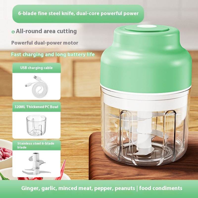 Green 320 mL Automatic Fruit And Vegetable Slicer