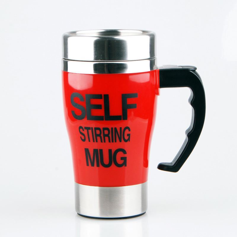 Red Self Stirring Large Coffee Mug