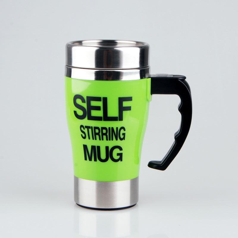 Green Self Stirring Large Coffee Mug