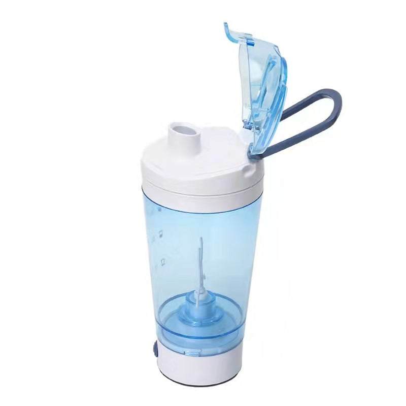 Self Stirring Portable Water/Protein Workout Bottle Self Stirring Button On Lower Half And On The Side