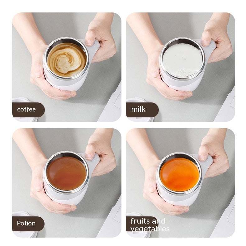 Self Stirring Rounded Magnetic Coffee Mug