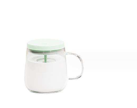 Automatic Glass Self Stirring Cup (Version 1) Self Stirring Button On Lid