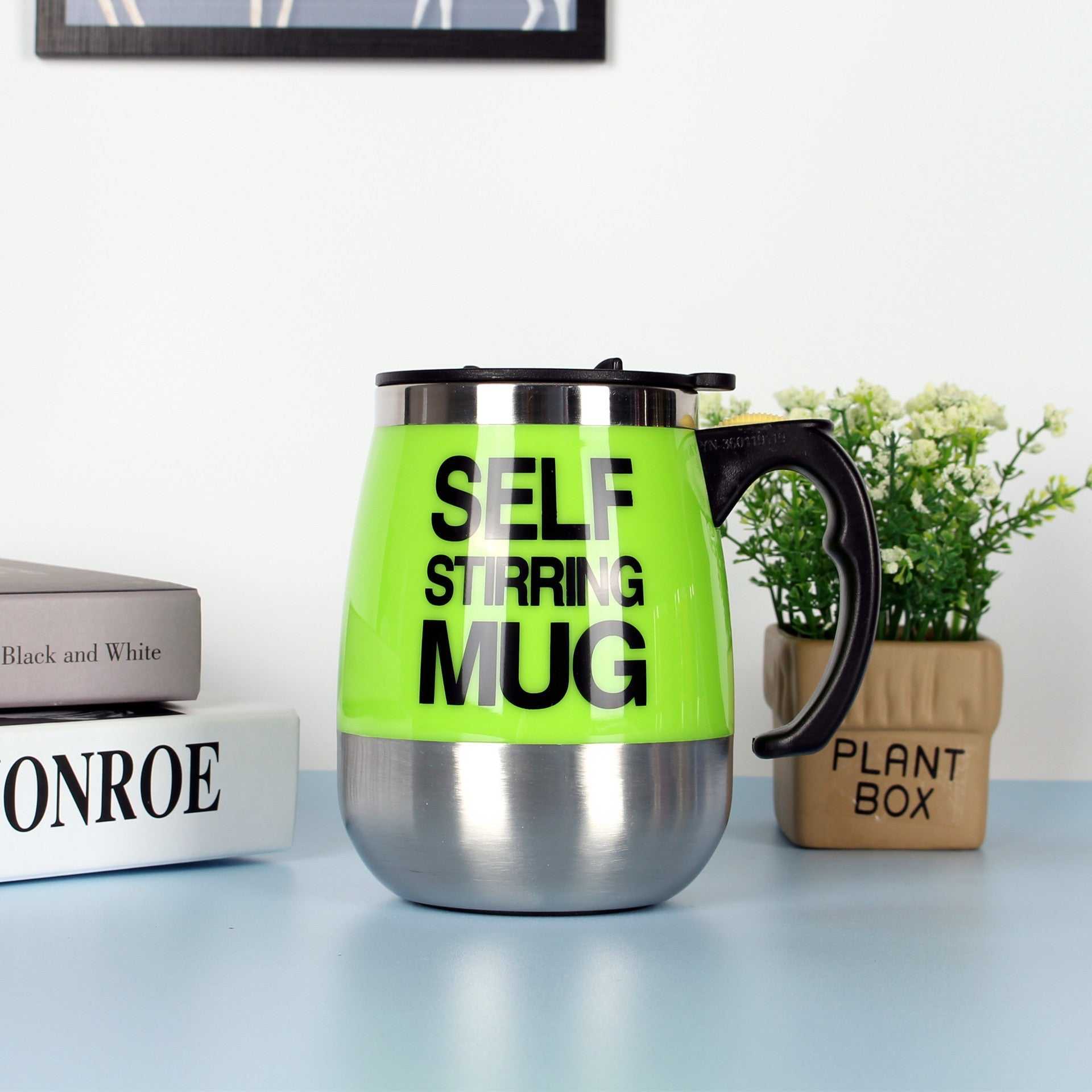 Green Self Stirring Coffee Mug