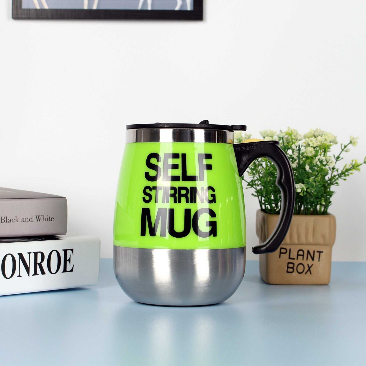 Green Self Stirring Coffee Mug