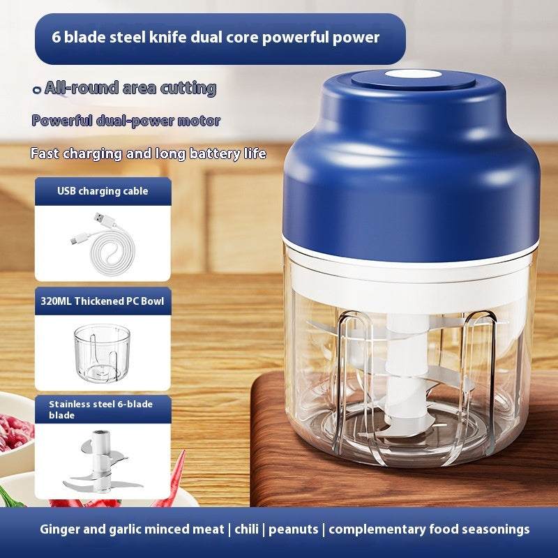 Blue 320 mL Automatic Fruit And Vegetable Slicer