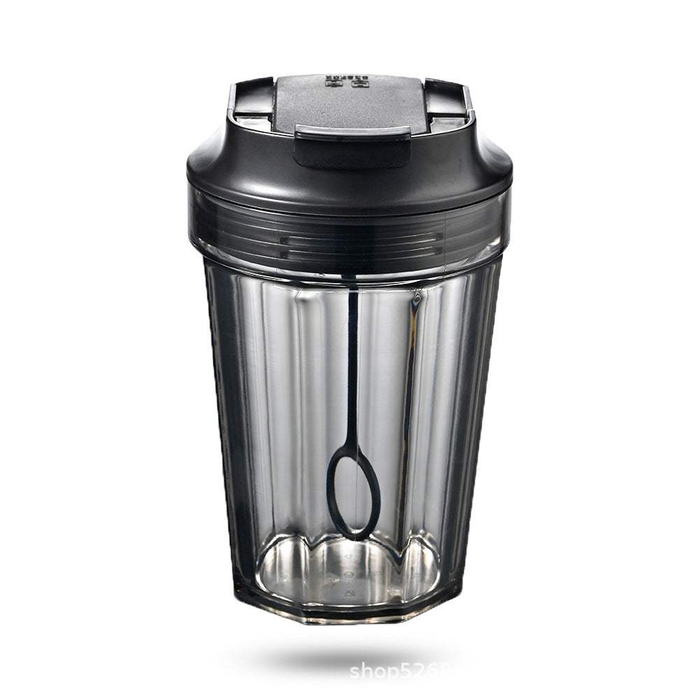 Black Self Stirring Mini Protein Bottle Self Stirring Button On Lid