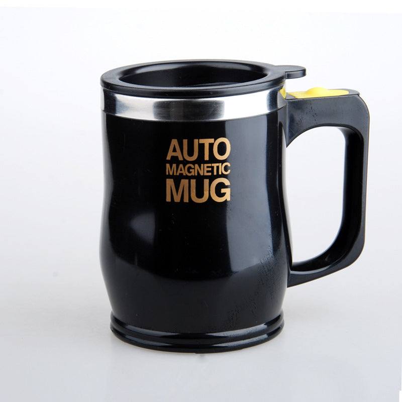 Black Collectors Edition Magnetic Self Stirring Wonky Mug