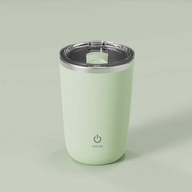 Mint Green Self Stirring Sleek Magnetic Coffee Mug