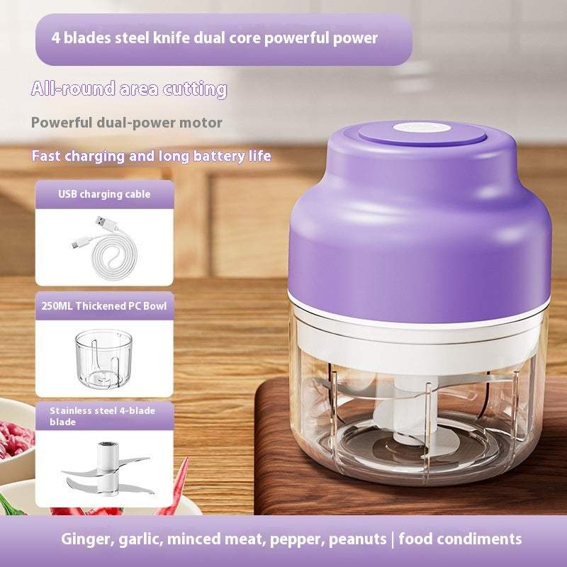 Purple 250 mL Automatic Fruit And Vegetable Slicer