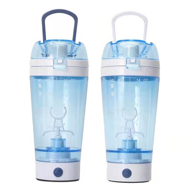 Self Stirring Portable Water/Protein Workout Bottle Self Stirring Button On Lower Half And On The Side