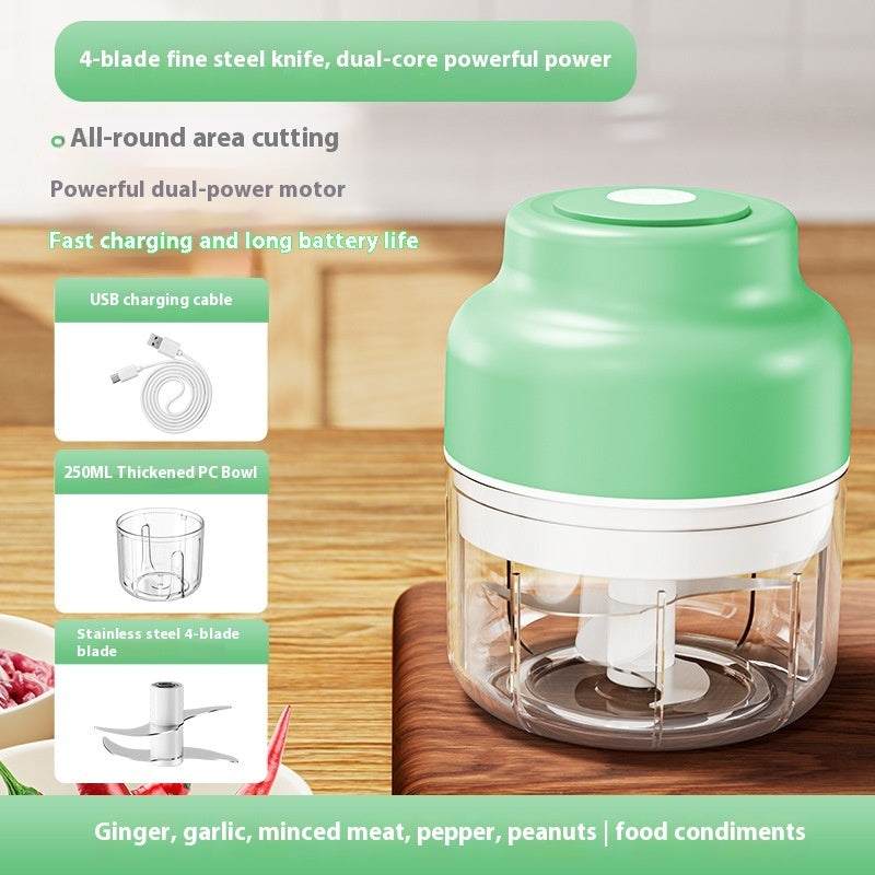 Green 250 mL Automatic Fruit And Vegetable Slicer