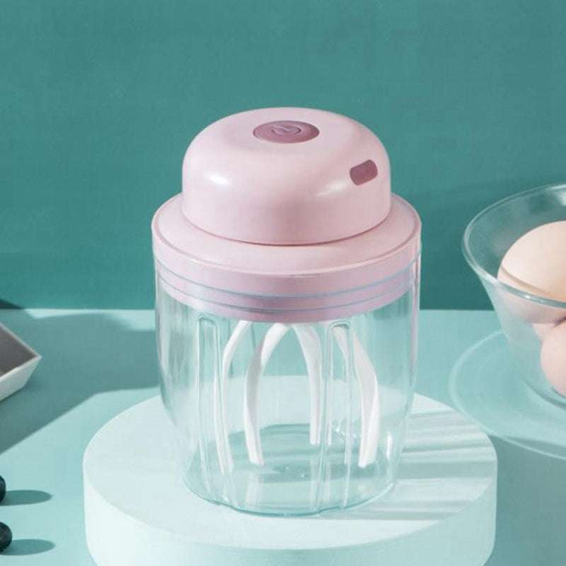 Automatic Cream And Food Whisker Self Stirring Button On Lid