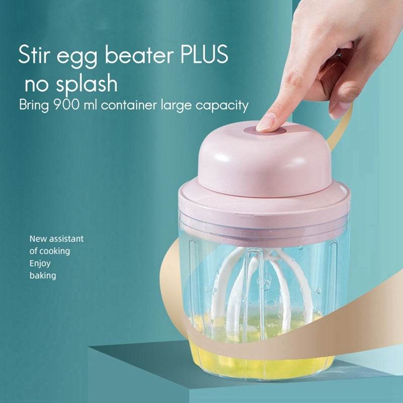 Automatic Cream And Food Whisker Self Stirring Button On Lid