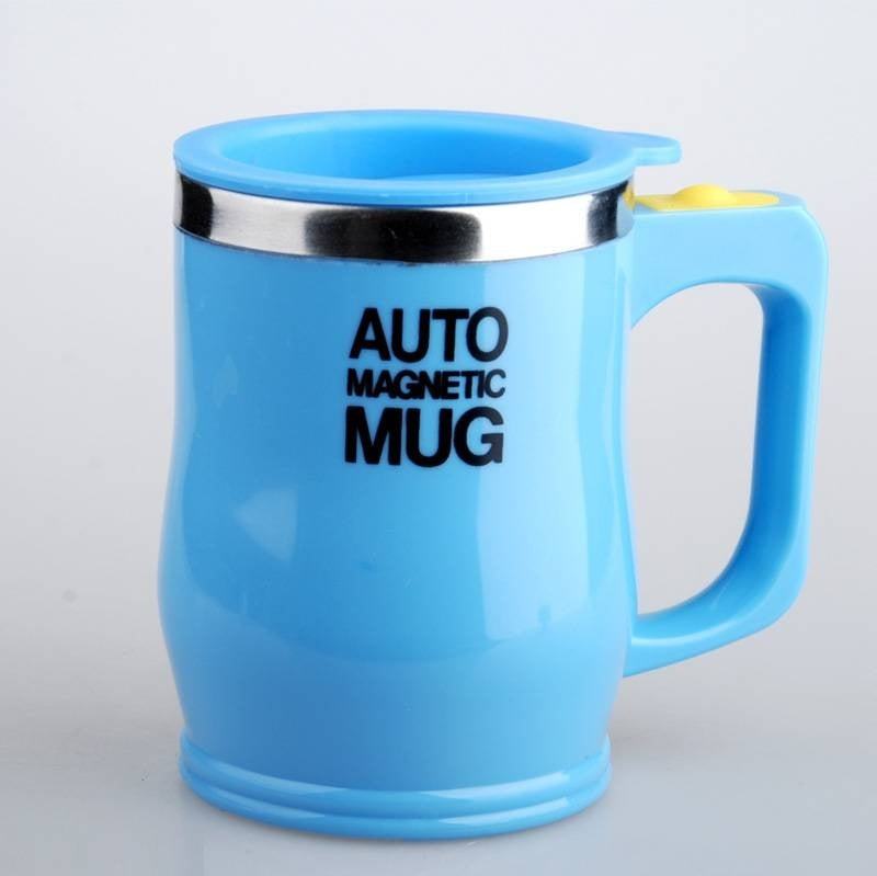 Blue Collectors Edition Magnetic Self Stirring Wonky Mug