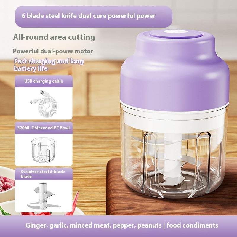 Purple 320 mL Automatic Fruit And Vegetable Slicer