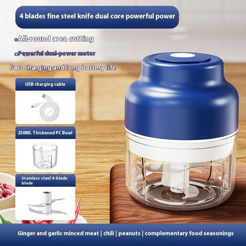 Blue 250 mL Automatic Fruit And Vegetable Slicer