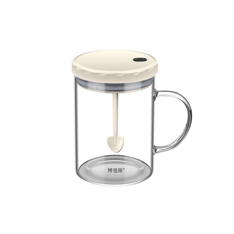 Self Stirring Fully Glass Cup