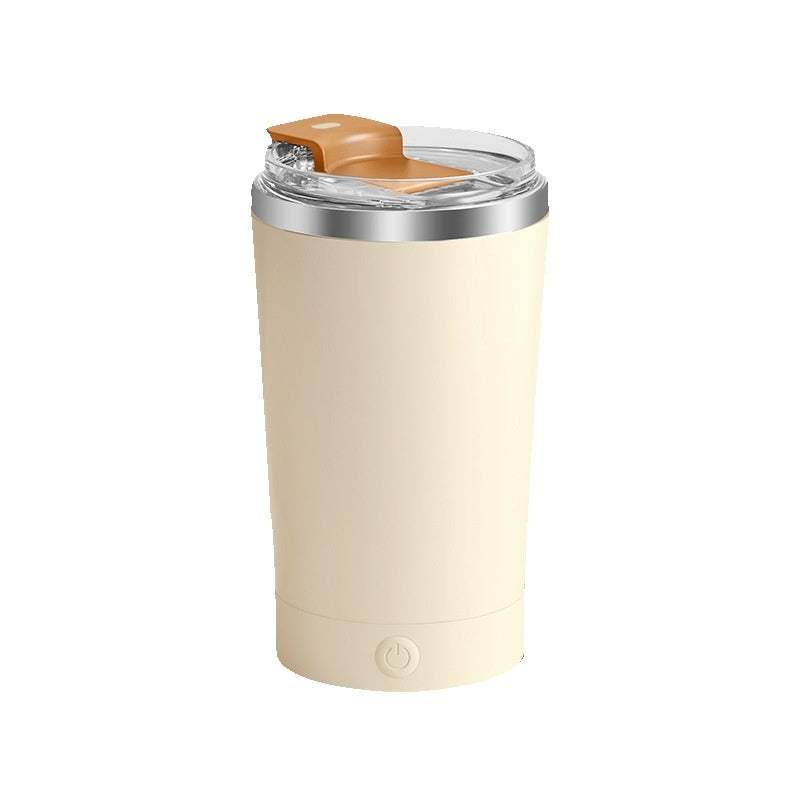 Self Stirring Vibrant Coffee Mug Self Stirring Button On Lower Half And On The Side