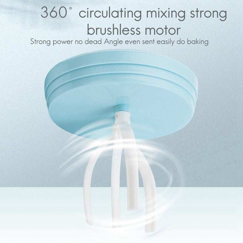 Automatic Cream And Food Whisker Self Stirring Button On Lid