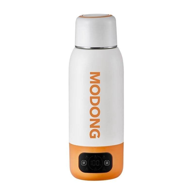 White And Orange Self Warming/Cooling Water Bottle
